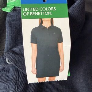 United Colors of Benetton Navy Polo Dress